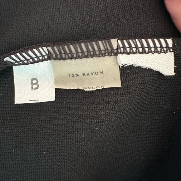 Ann Taylor wrap front cowl neck black dress size 4 - Picture 5 of 5